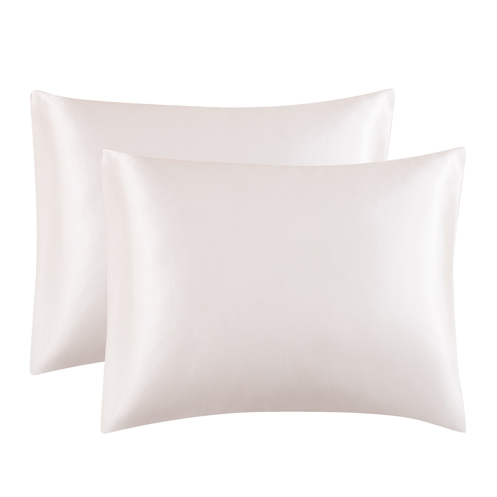 Solid Color Satin Imitation Silk Pillowcase - Calm Cloud Bedding